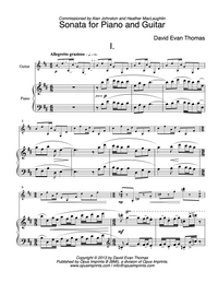 Sonata for Piano and Guitar –  David Evan Thomas