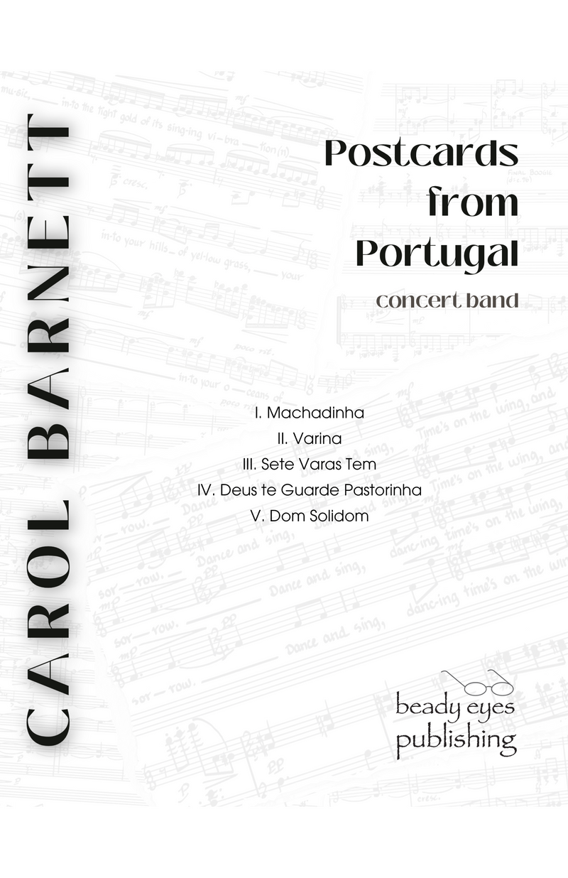 Postcards from Portugal – for concert band – Carol Barnett