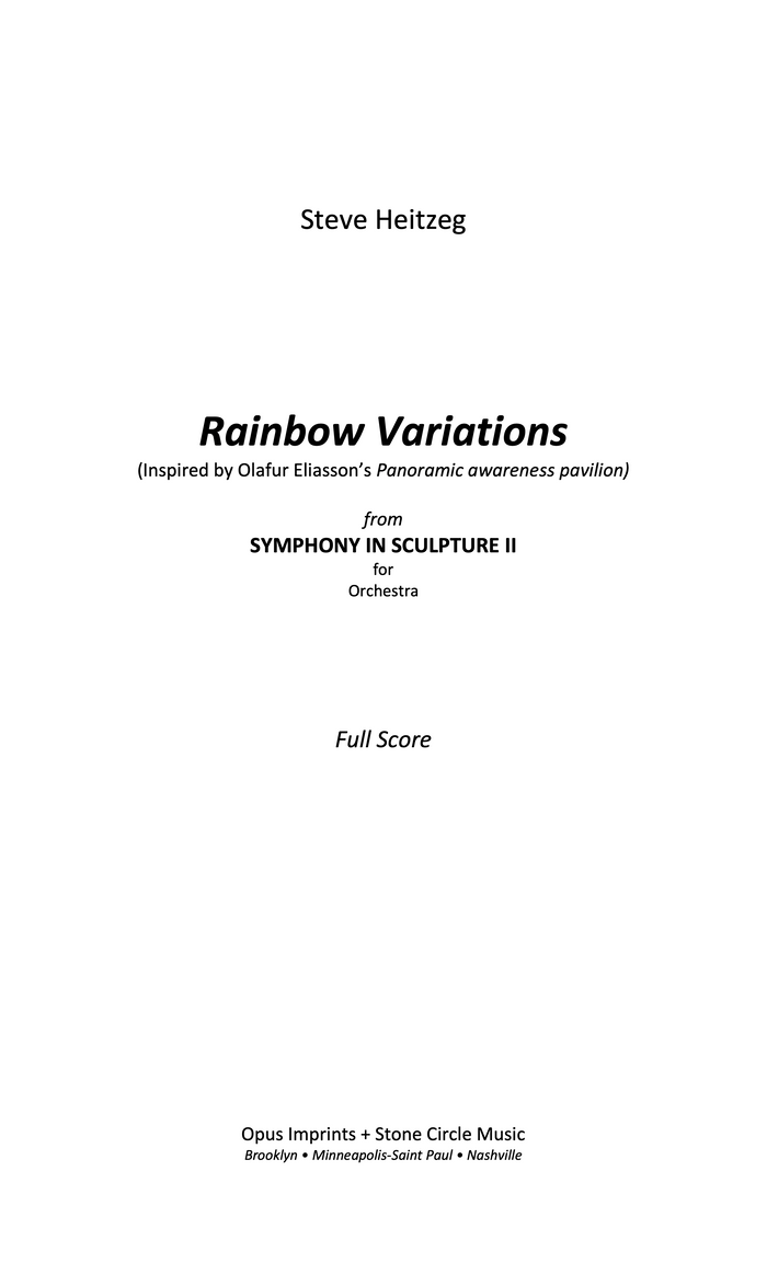Rainbow Variations – Steve Heitzeg