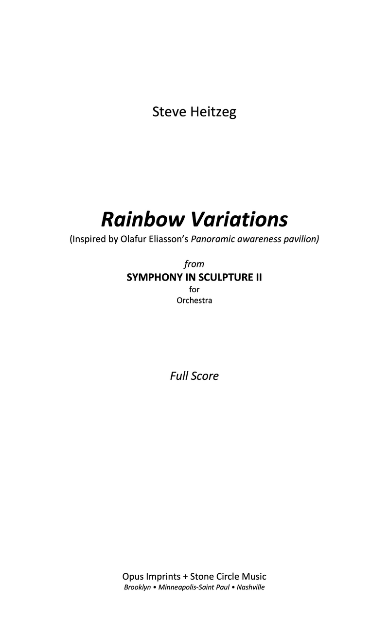Rainbow Variations – Steve Heitzeg
