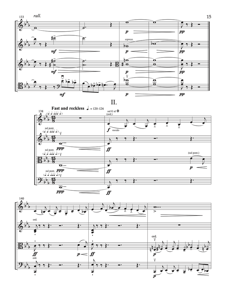String Quartet No. 2 "North of Spring" –  David Evan Thomas