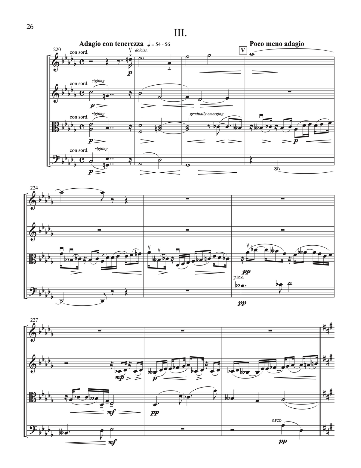 String Quartet No. 2 "North of Spring" –  David Evan Thomas