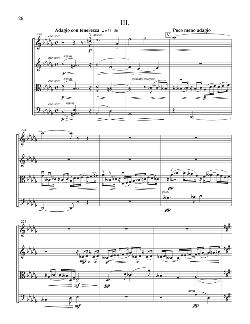 String Quartet No. 2 "North of Spring" –  David Evan Thomas