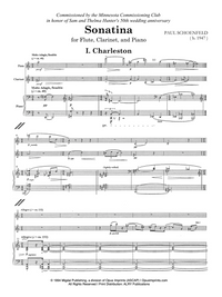 Sonatina for Flute, Clarinet, and Piano - Paul Schoenfeld