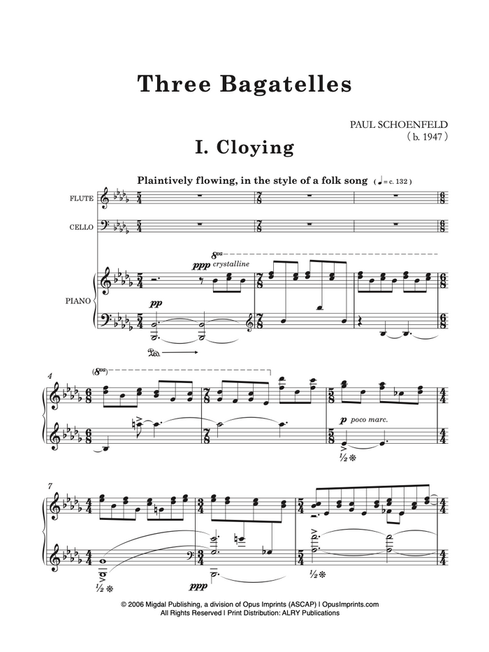 Three Bagatelles - Paul Schoenfeld