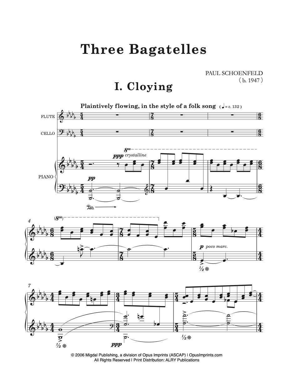 Three Bagatelles - Paul Schoenfeld