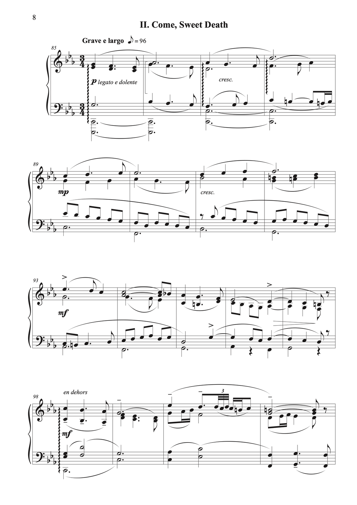 Three Chorales for Piano Solo – Raphael Fusco