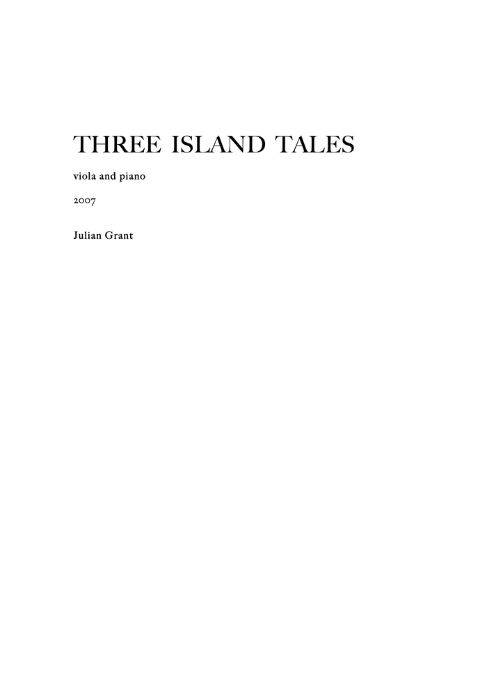 Three Island Tales – Julian Grant
