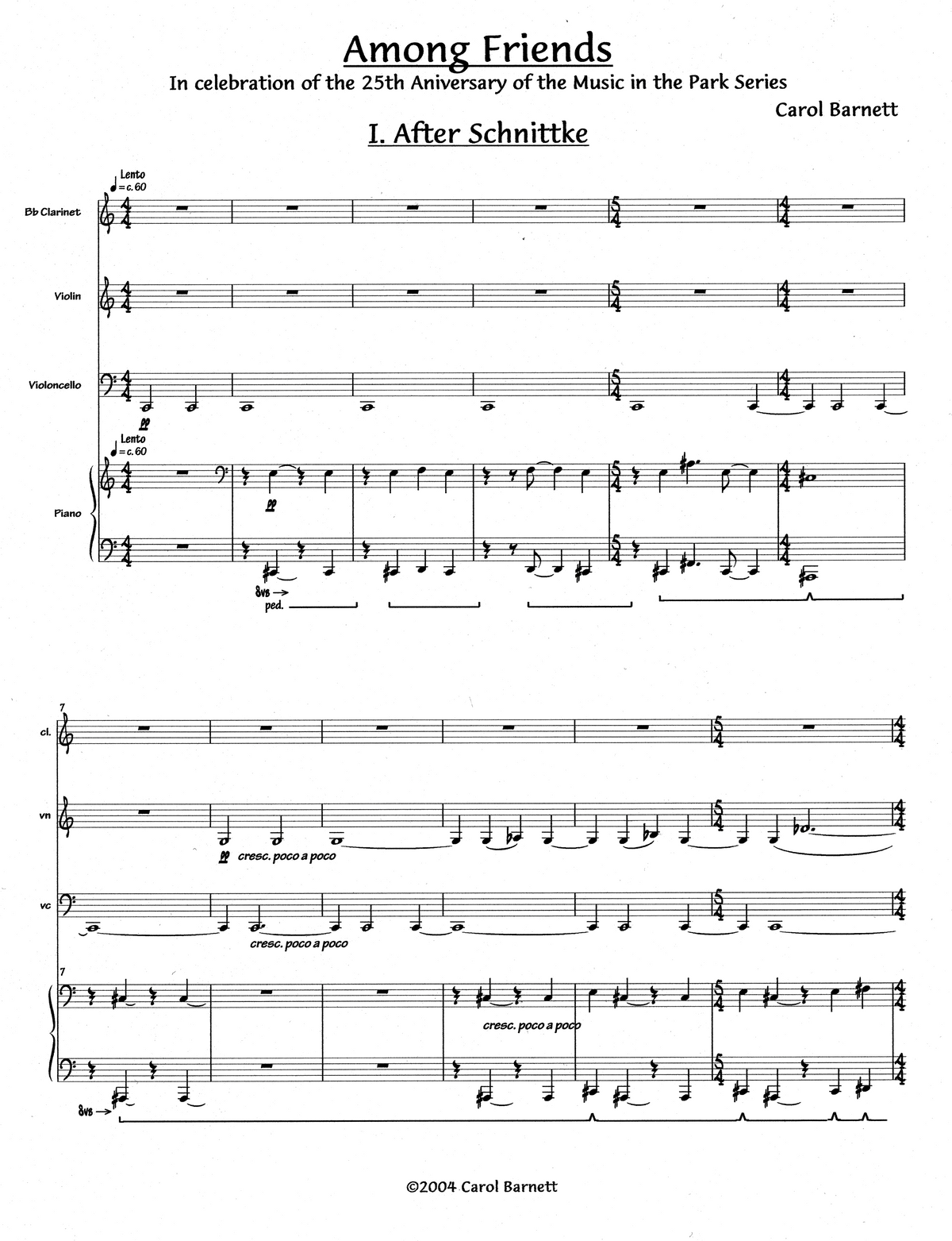 Among Friends  – Carol Barnett