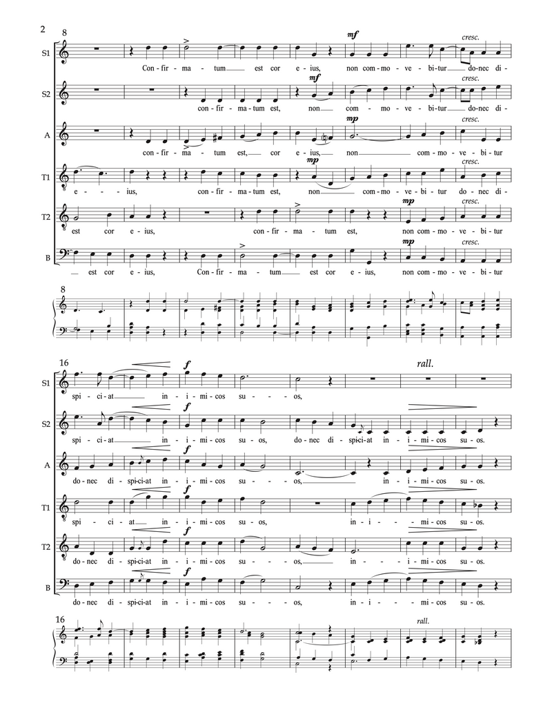Confirmatum est cor eius –  David Evan Thomas