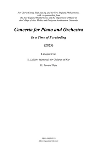 Concerto for Piano and Orchestra – Daniel Strong Godfrey