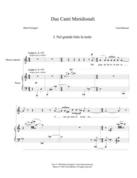 Due Canti Meridionali – Carol Barnett