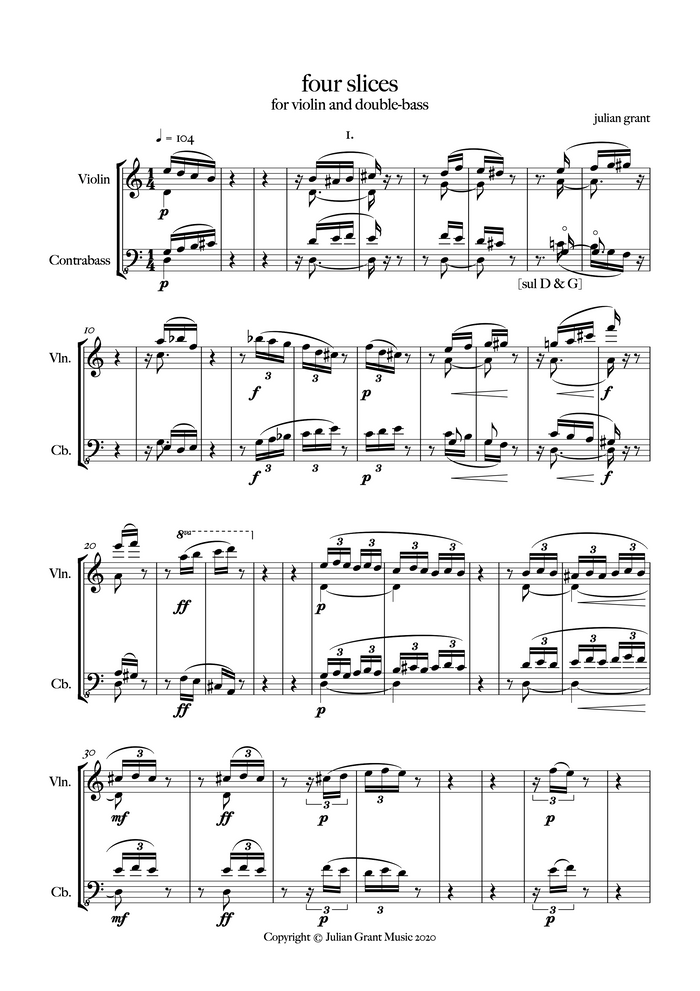 four slices – Julian Grant