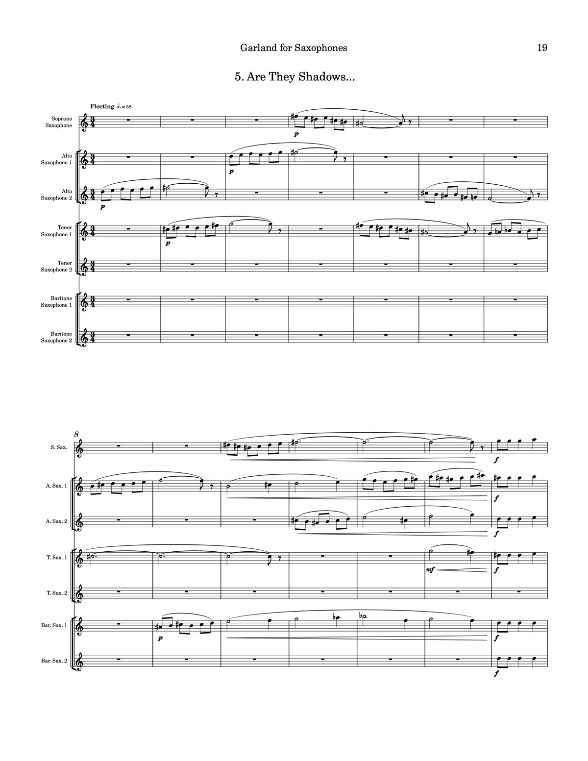 Garland for Saxophones – Carol Barnett