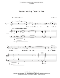 Leaves Are My Flowers Now – Carol Barnett