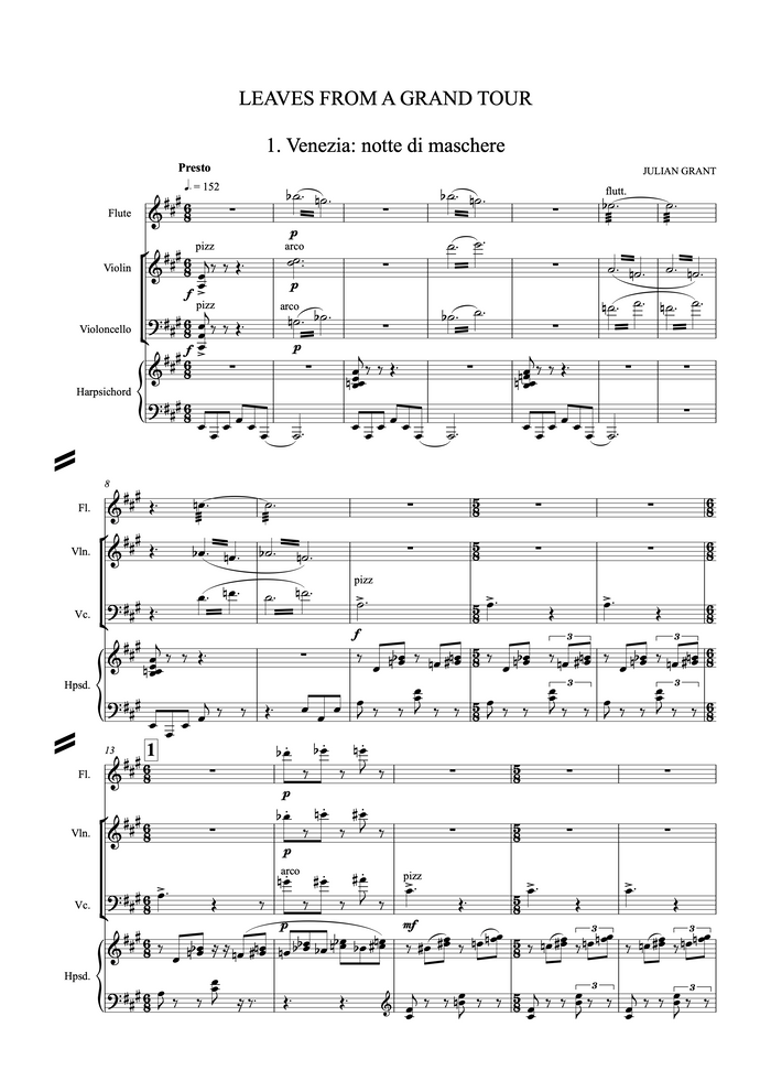 Leaves from a Grand Tour - Julian Grant