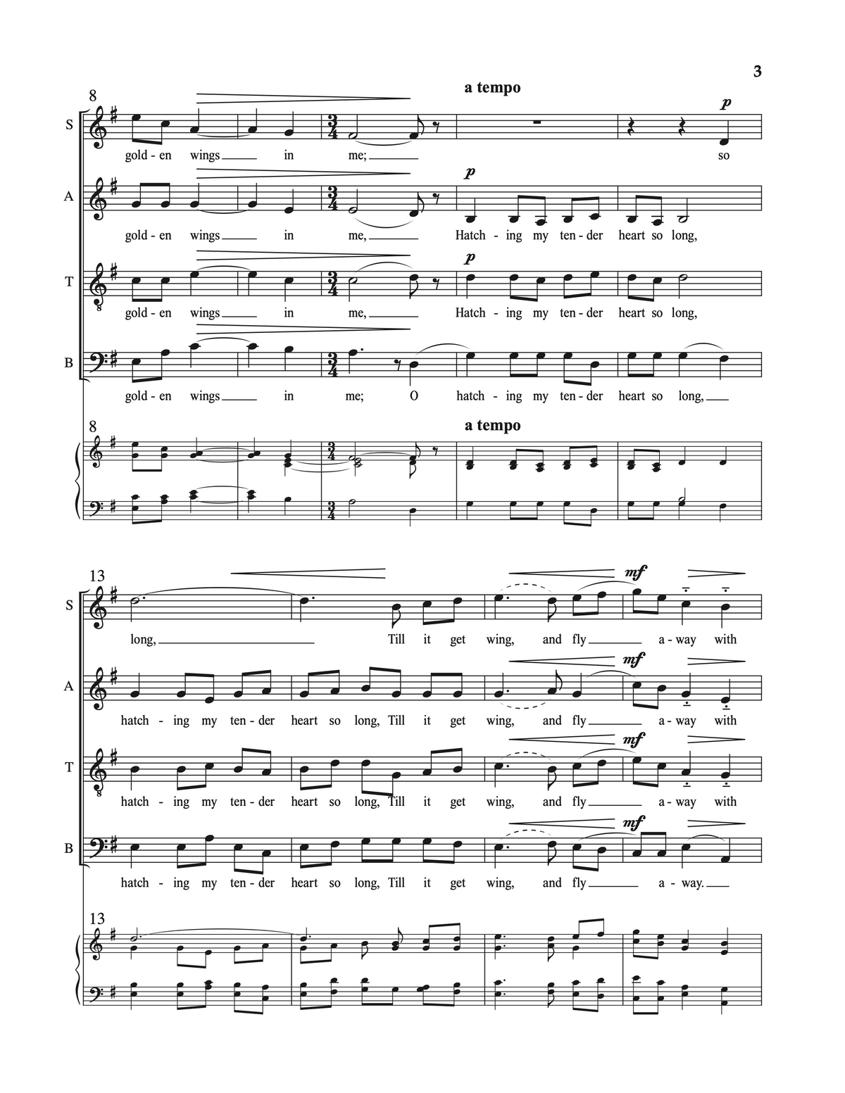 Listen, Sweet Dove – David Evan Thomas