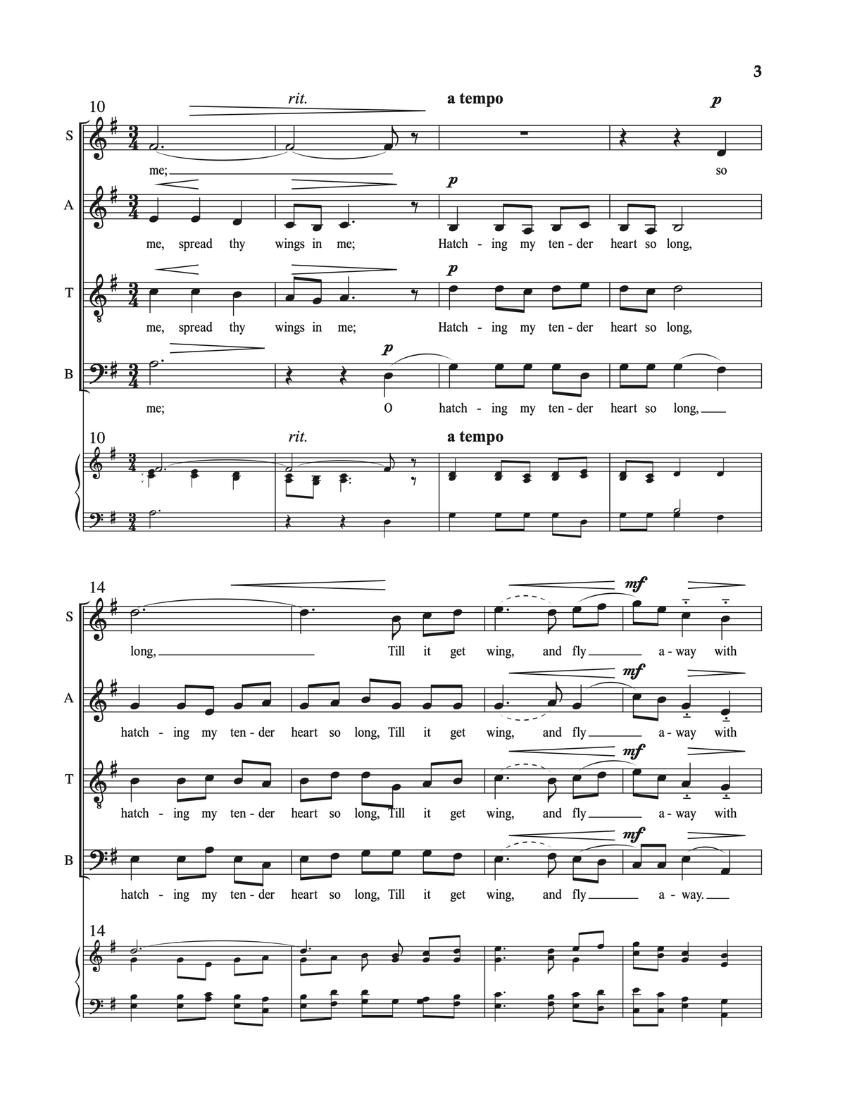 Listen, Sweet Dove – David Evan Thomas