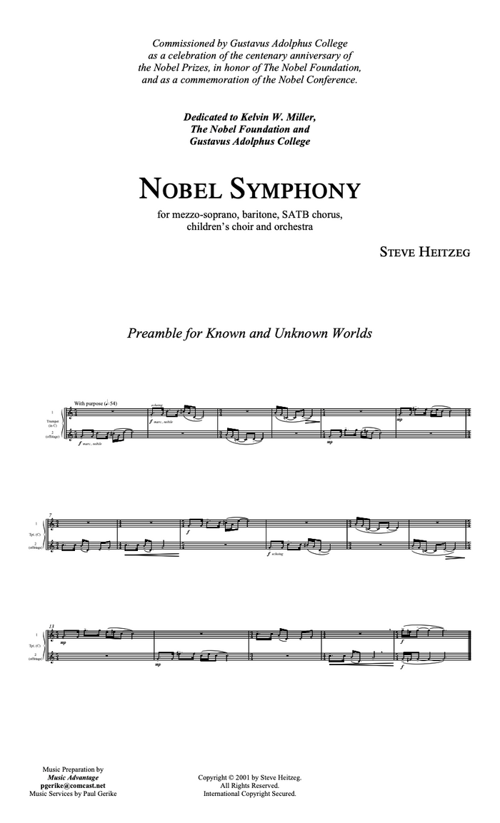 Nobel Symphony – Steve Heitzeg