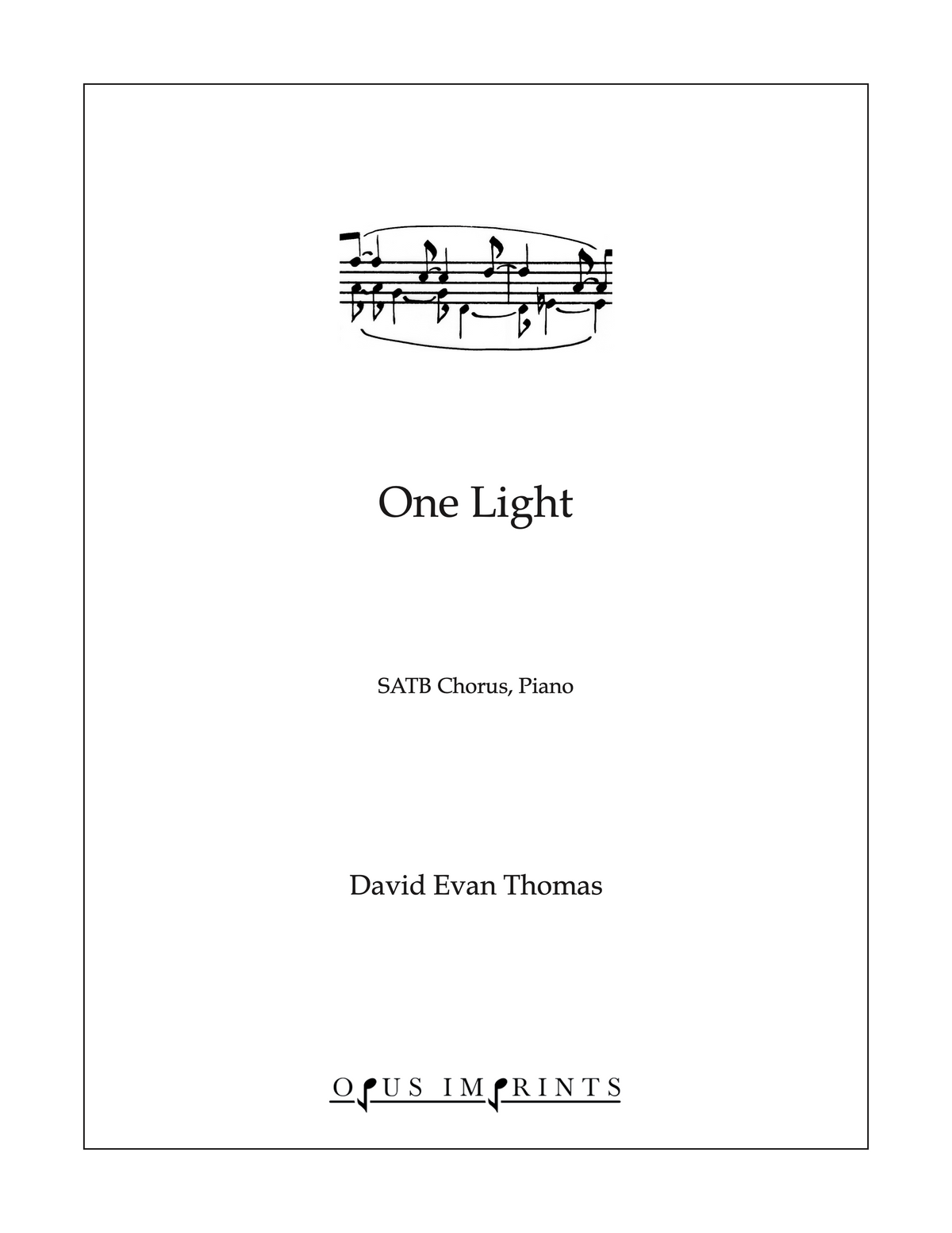 One Light –  David Evan Thomas
