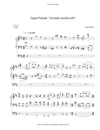 Organ Prelude - Ich halte – Carol Barnett