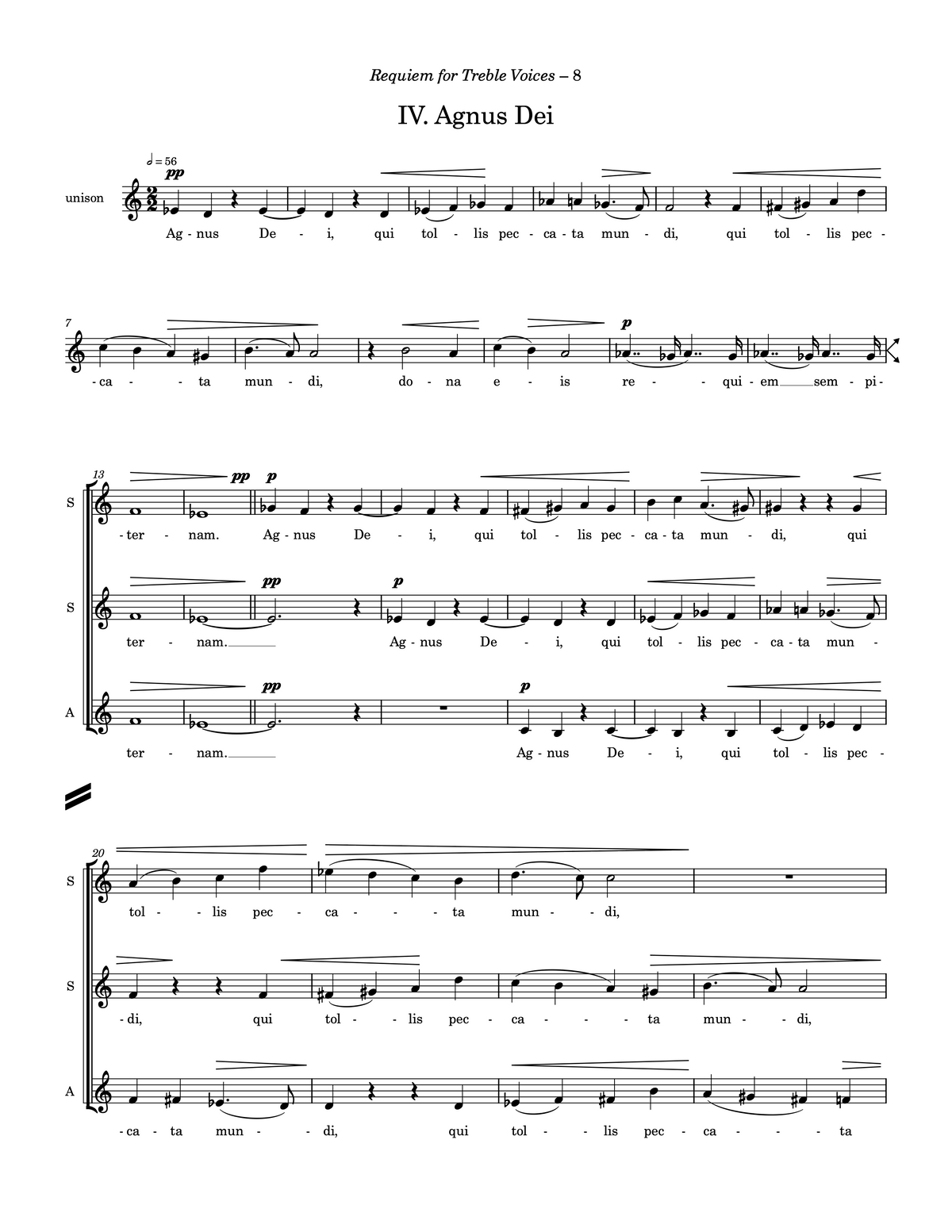 Requiem for Treble Voices –  Carol Barnett