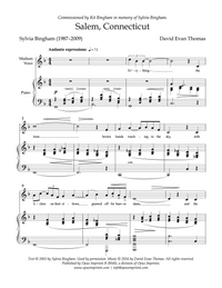 Salem, Connecticut –  David Evan Thomas