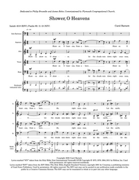 Shower, O Heavens – Carol Barnett