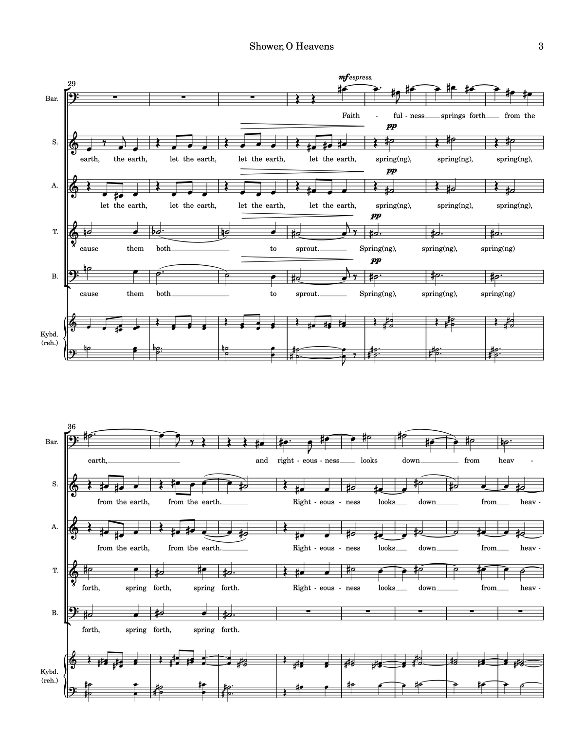Shower, O Heavens – Carol Barnett