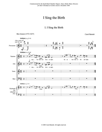 I Sing the Birth (from I Sing the Birth) – Carol Barnett