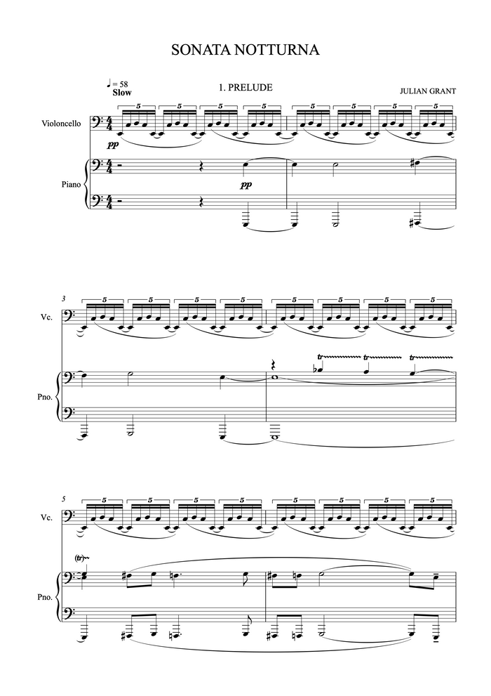 Sonata Notturna – Julian Grant