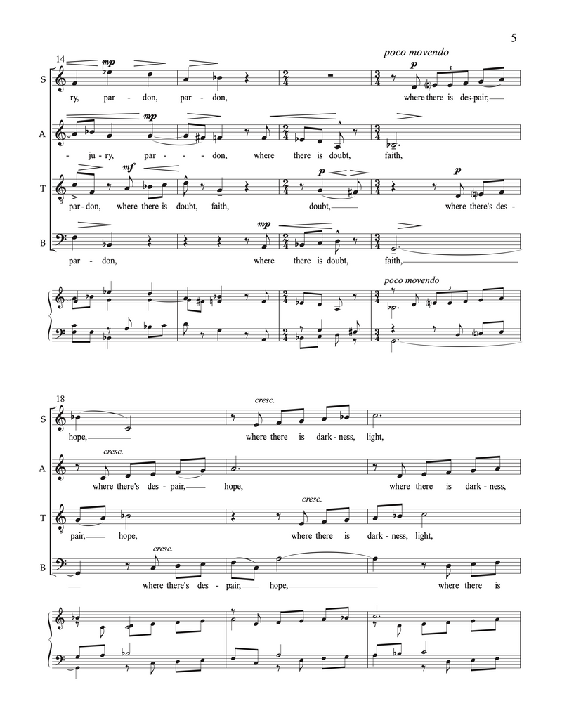 The Prayer of St. Francis –  David Evan Thomas