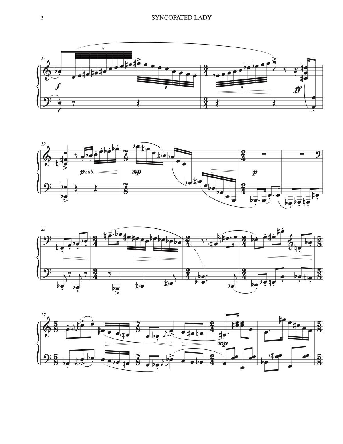 Syncopated Lady – Carol Barnett