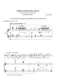 Three Songs for Angus - Julian Grant