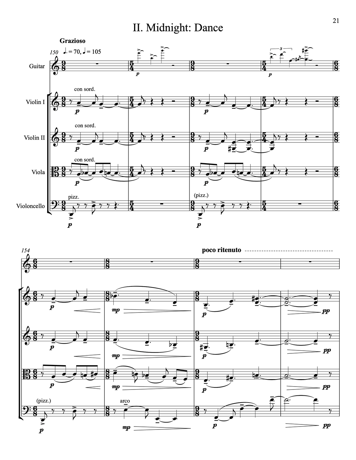 Toward Light: Quintet for Guitar and String Quartet – Daniel Strong Godfrey