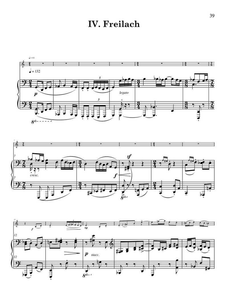 Sonata for Violin and Piano - Paul Schoenfeld